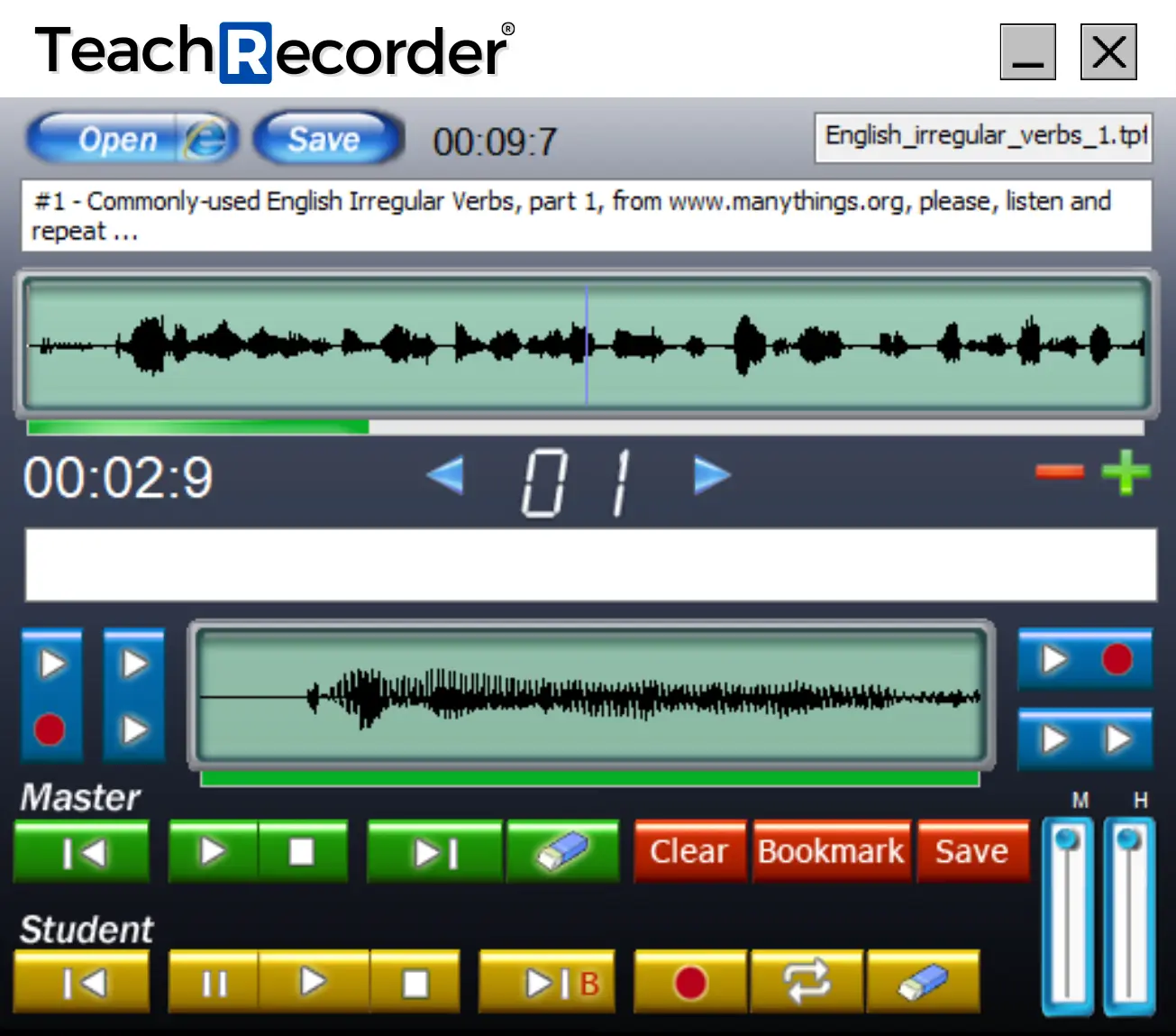 TeachLab educational software interface for digital classroom and language lab management
